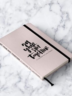 hand lettered notebook