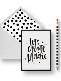 Let's Create Magic Stationery