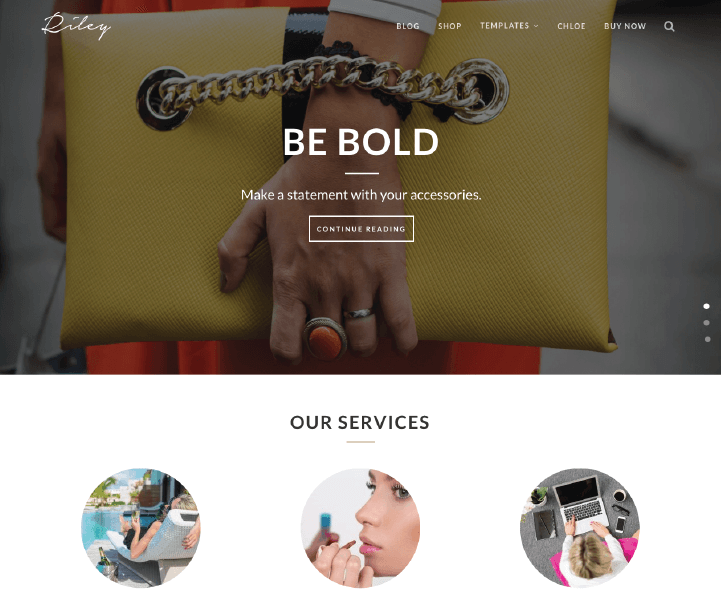 Kitt WordPress Theme, Riley Layout